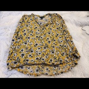 H&M - Sunny Yellow Floral Blouse